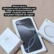 16 pro libre y sellado en caja listo para usar en cualquier país accesorios de regalo 📱16 pro 128gb 1 sim📦 $1250 - Img 57579987