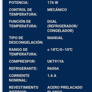 Nevera de 7 pies cúbicos marca EKO con mensajería gratis a toda la Habana y garantía de 1 año - 2/2