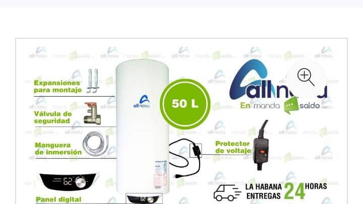 Calentador de agua Eléctrico All Novus de 50L en La Habana Cuba Revolico