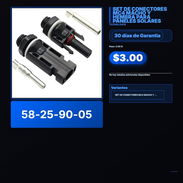 SET DE CONECTORES MC4 MACHO Y HEMBRA PARA PANELES SOLARES VPT -0026 - Img 57903631