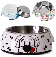 Comederos pequeños de porcelana y acero inoxidable - Img 49973462