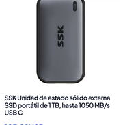 Unidad de estado sólido externa SSD portátil de 1 TB, hasta 1050 MB/s USB C - Img 56908525