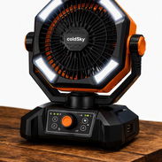 📢 Ventilador Recargable coldSky® 20,000 mAh    ✅ Batería recargable de 20,000 mAh  ✅ 8 niveles de velocidad  Ajusta el - Img 57623513