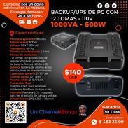 🔰 600W 🔰 UPS 1000VA/600W CON 12 TOMAS PLANTALLA LCD - 110V. FACTURA Y GARANTÍA CON MENSAJERÍA. TLF 54833699 - Img 53254064
