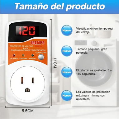Protector de voltaje digital ajustable - 4/4