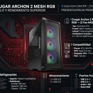 Vendo Chasis Cougar Archon 2 Mesh RGB (3 Fanes ARGB) Nuevo en caja - Img 54482875