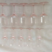 Juego de diez copas de cristal antiguo - Img 58193224