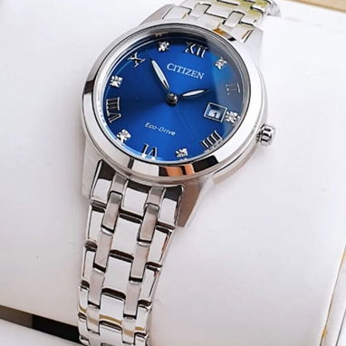 RELOJ CITIZEN ECODRIVE CLASICO ESFERA AZUL (FE1240-57L) DE MUJER , 29MM EN ACERO INOXIDABLE , A ESTRENAR 58049738 - Img 122433790