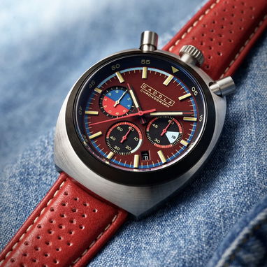 Reloj nuevo de hombre CADOLA Bola de Fuego Roja - 3/6