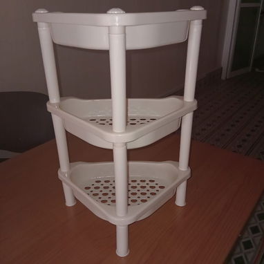 58296067  *🧺✨ ESTANTE ESQUINERO ORGANIZADOR DE 3 NIVELES* *PRECIO: 8 USD* - Img 124112670
