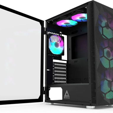 Chasis midtower Montech X3 mesh con 6 fanes RGB y cristal lateral52815418 - Img 100475249
