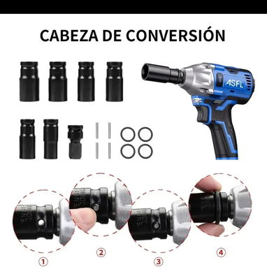 Torito llave de impacto inalámbrica eléctrica pistola taladro - Img 121213003