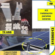 Kit instalación paneles solares  75 USD...51596013. ...Transporte lugares cercanos  (QB-814) - Img 56815488