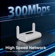 Router 4G LTE Modem 4G WiFi 6 de 2 Antena GAMA ALTA Tarjeta SIM NUEVO Datos móviles 300Mbps - Img 50129968