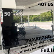 Smart TV Bravoking 50 " con cajita interna y dos mandos - Img 54873921