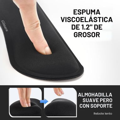 Gimars Set Ergonómico de Reposamuñecas Teclado y Ratón - 5/5