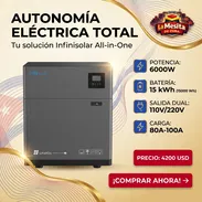 Inversor Solar INFINITY ALL-IN-ONE de 6000W Bateria de 15000W ,Voltajes de Salida 110V/220V - Img 57945932