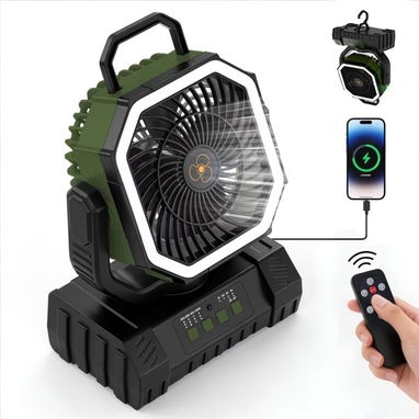 Ventilador Recargable F6s – 20,000 mAh 🌬️💡 ¡POTENCIA Y FRESCURA SIN LÍMITES! 💡🌬️ - 3/5