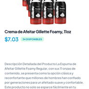 Crema de Afeitar Gillette Foamy, 11oz. - Img 58065557