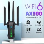 Tarjetas inalámbrica WIFI 6 Bluetooth de 4 antenas para PC USB 3.0 ,  banda 1300Mbps. - Img 53924518