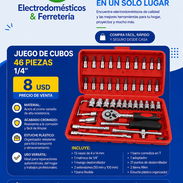 Juego de Cubos del 4.4 al 14 mm. Con puntas para destornillador. 46 piezas - Img 51852586