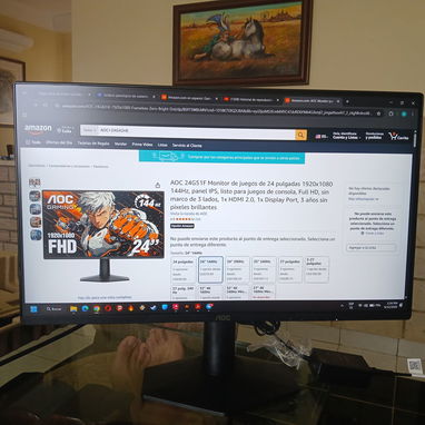 Monitor AOC 24 pulgadas 1080p 144HZ 0.5ms - Img 123613094