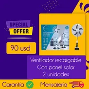 Ventilador recargable con panel solar - Img 55230398