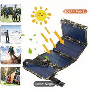 Panel solar plegable 80W para cargar teléfono, lámpara recargable, power bank y otros dispositivos USB 🪐 30 USD - Img 57256780