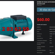 Bomba de Agua Autocebante para Riego BRAS-JET370, Bomba BRAS-JET370 Autocebante para Suministrar Agua VPT-0035 - Img 54486131