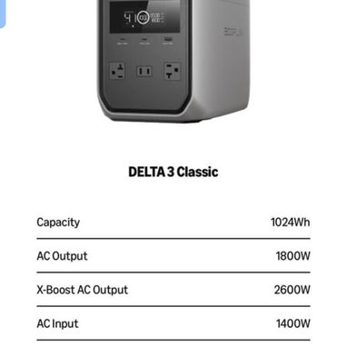 Estación de energía portátil *Ecoflow DELTA 3 Classic* - 2/2