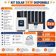 KIT SOLAR 5KW⚡☀️ 1 Año de Garantía. Con Montaje o Sin Montaje - Img 55868055