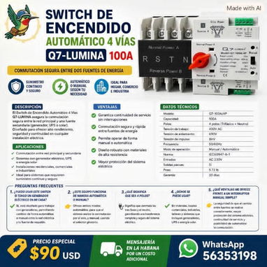 Regletas varias. breaker interruptor extención electrica. Protector de voltaje y de linea. Transfer - 7/7