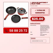 JUEGO DE SARTENES Y OLLA Y1298 VPT -0206 - Img 57842664