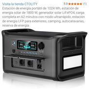 ⚡ CTOLITY AP1000 – 1024Wh – 1800W NOMINAL – CARGA EN 2H – RECOGIDA EN LOCAL – $750 USD 🔋 - Img 56936254