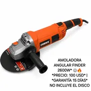 AMOLADORA ANGULAR FINDER 2600W* ⚙️🔥 *PRECIO: 100 USD* | *GARANTÍA 15 DÍAS*OJO NO TRAE EL DISCO INCLUIDO* - Img 55049444