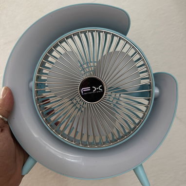 Ventilador de batería, con lámpara luna, excelente y económico, - Img 116310253