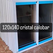 Ventanas de 120x140 aluminio con cristales calobar - Img 45513064
