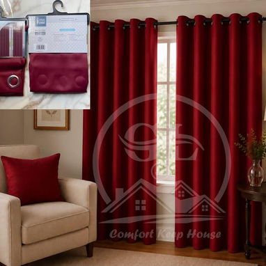 👑Cortinas Tapa Sol Blackout 📌El Juego de 2 paños - 7/8