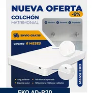 Colchón Matrimonial. Domicilio incluído, sellado al vacío. - Img 56298313