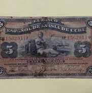 Billete de 5 pesos cubanos de 1897 - Img 49803733