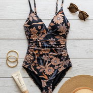 Bañador One-Piece: Elegancia Floral & Control de Silueta Talla M - Img 56992946