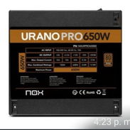 Fuente Nox Urano Pro 650wats 80 Plus Bronce - Img 56417024
