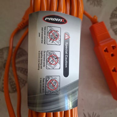 Extensión Eléctrica 25 mts(Regleta)   📏25 metros, Regleta de 3 tomas  ⚡110-220 Volt, 10-16 amperes, 50-60 Hz - Img 116016930