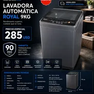 LAVADORA AUTOMÁTICA ROYAL 9KG Nuevas en Caja - Img 55950690