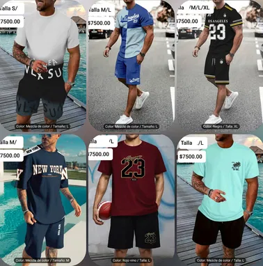 Conjuntos de hombre/ short y pulover/ ropa de hombre - Img 94221800