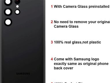 Cristal (tapa) trasera de Samsung S22 ultra - Img main-image