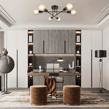 Lámpara decorativa moderna para techo negra . Nuevas en caja - Img 97187523