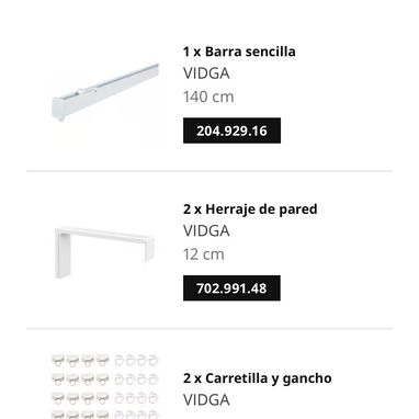 Cortinas IKEA originales - 2/3