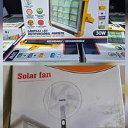 Combo de ventilador recargable de pedestal + lámpara recargable - Img 55439624