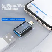 adaptadores OTG compatibles con adaptador de Lightning macho a USB hembra, conector, lector de tarjetas, unidad flash US - Img 54995476
